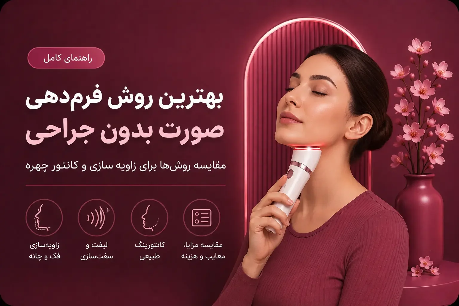 بهترین روش فرم‌دهی صورت بدون جراحی؛ مقایسه روش‌ها برای زاویه‌سازی و کانتور چهره