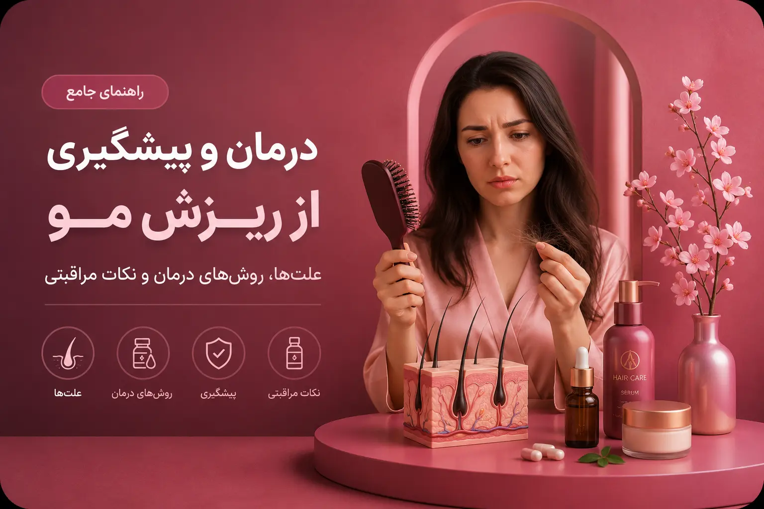 راهنمای جامع درمان و پیشگیری از ریزش مو؛ علت‌ها و روش‌های درمان