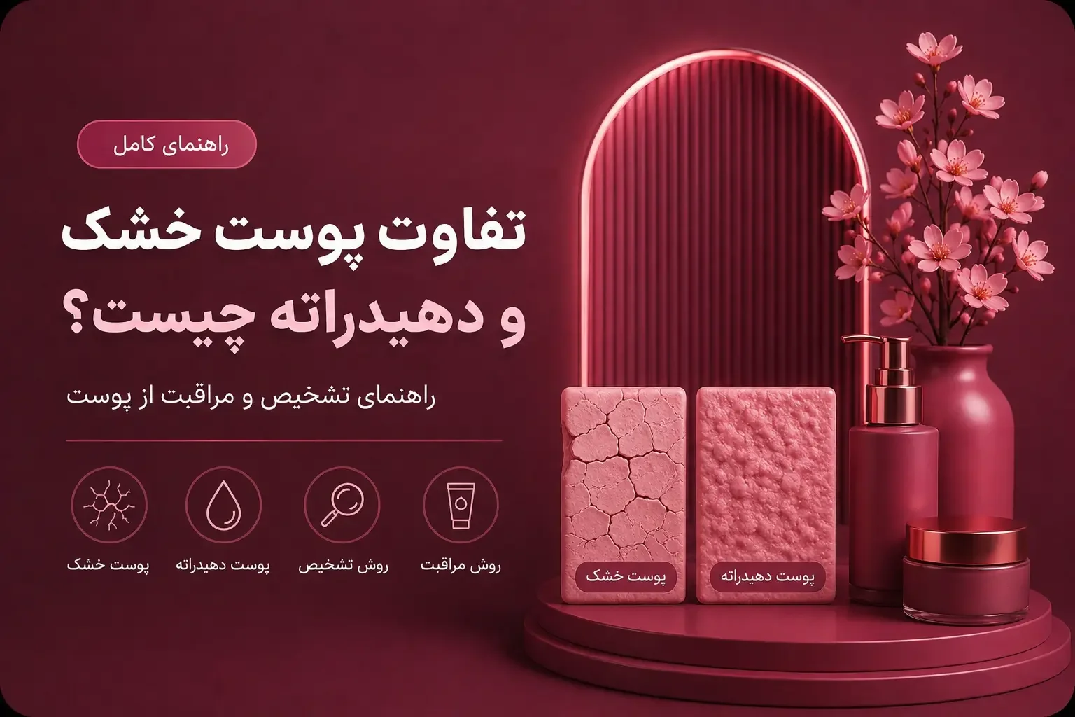 تفاوت پوست خشک و دهیدراته چیست؟ راهنمای تشخیص و مراقبت از پوست