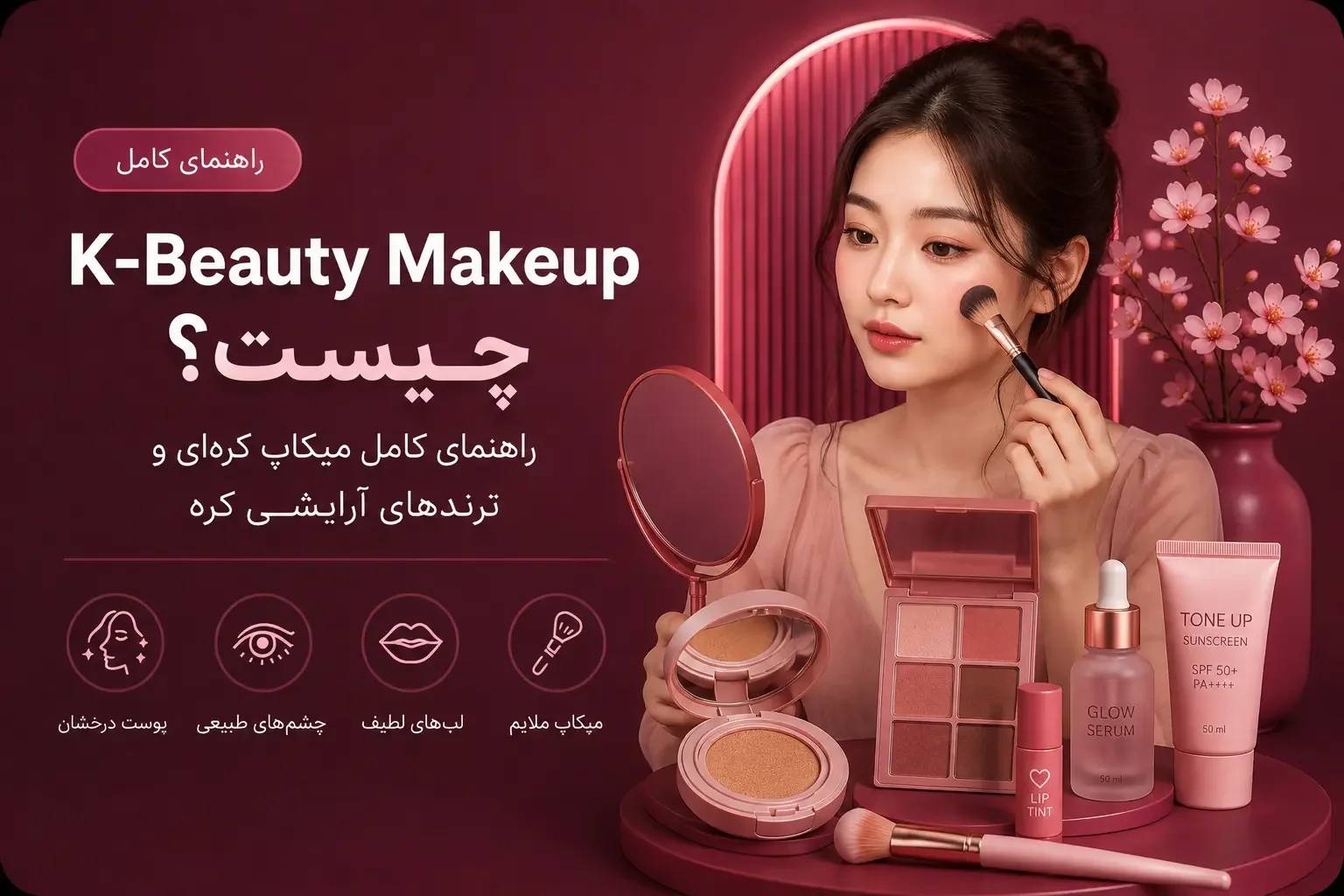 K-Beauty Makeup چیست؟؛ راهنمای کامل میکاپ کره‌ای و ترندهای آرایشی کره