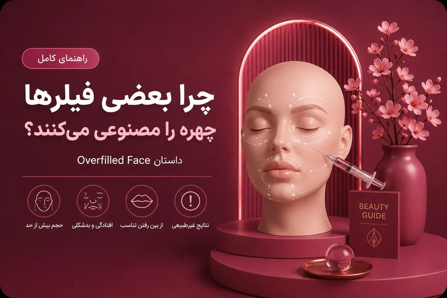 چرا بعضی فیلرها چهره را مصنوعی می‌کنند؟ داستان Overfilled Face