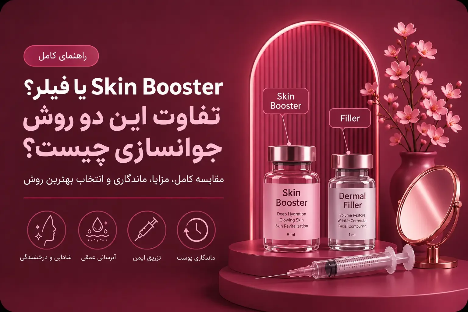 Skin Booster یا فیلر؟ تفاوت این دو روش جوانسازی چیست؟